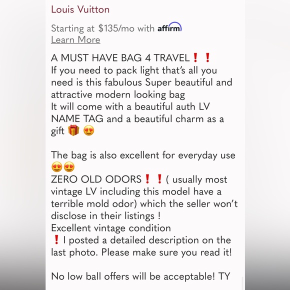 ❗️SOLD❗️LV SAUMUR 43😍ZERO OLD ODOR  ❗️ the only bag u need 2 Travel light💼 EUC - Picture 16 of 16